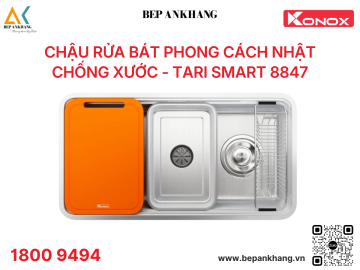 Chậu rửa bát phong cách Nhật chống xước Tari Smart 8847